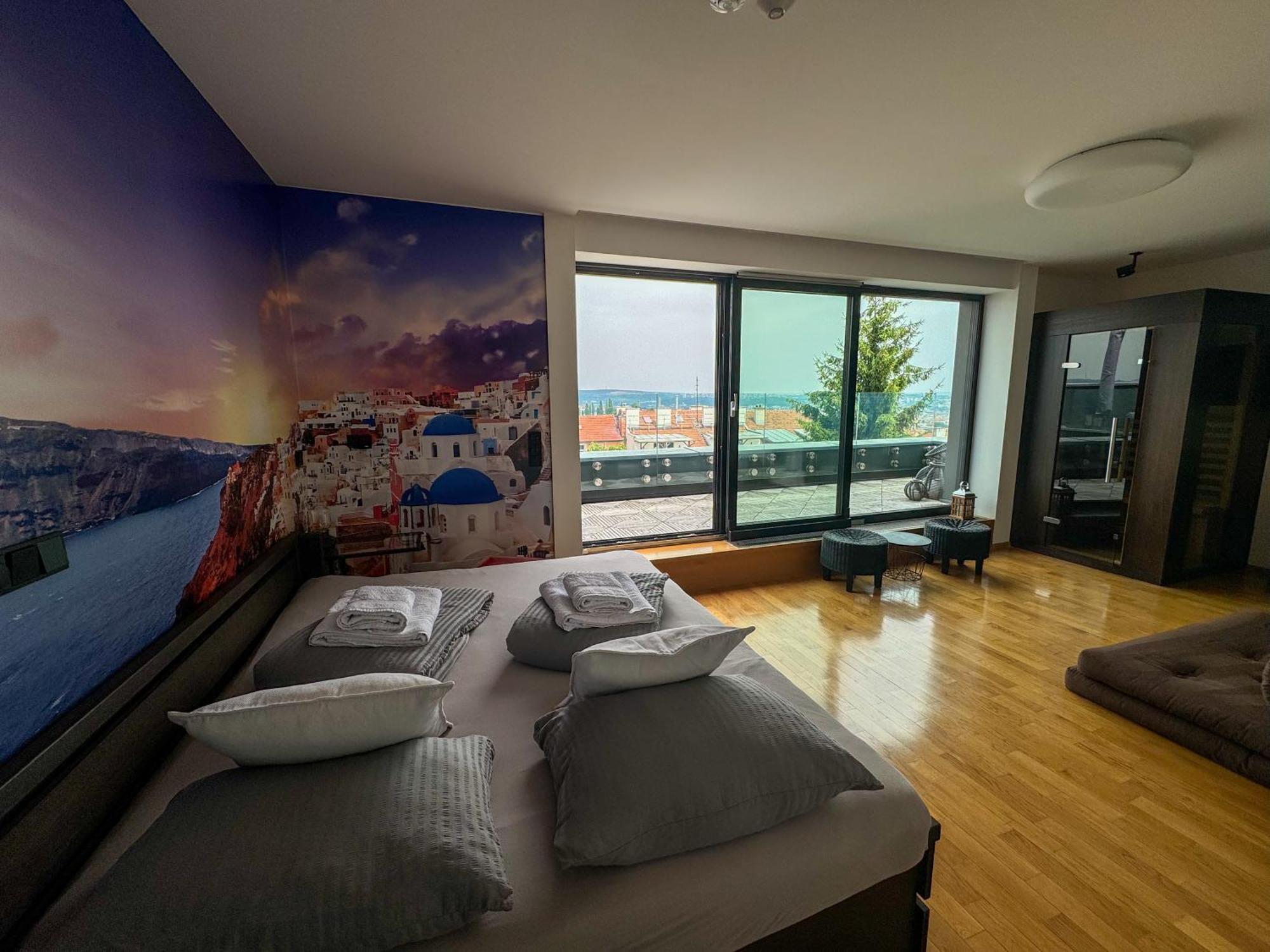 Apartman Se Saunou A Terasou S Vyhledem Na Brno Buitenkant foto
