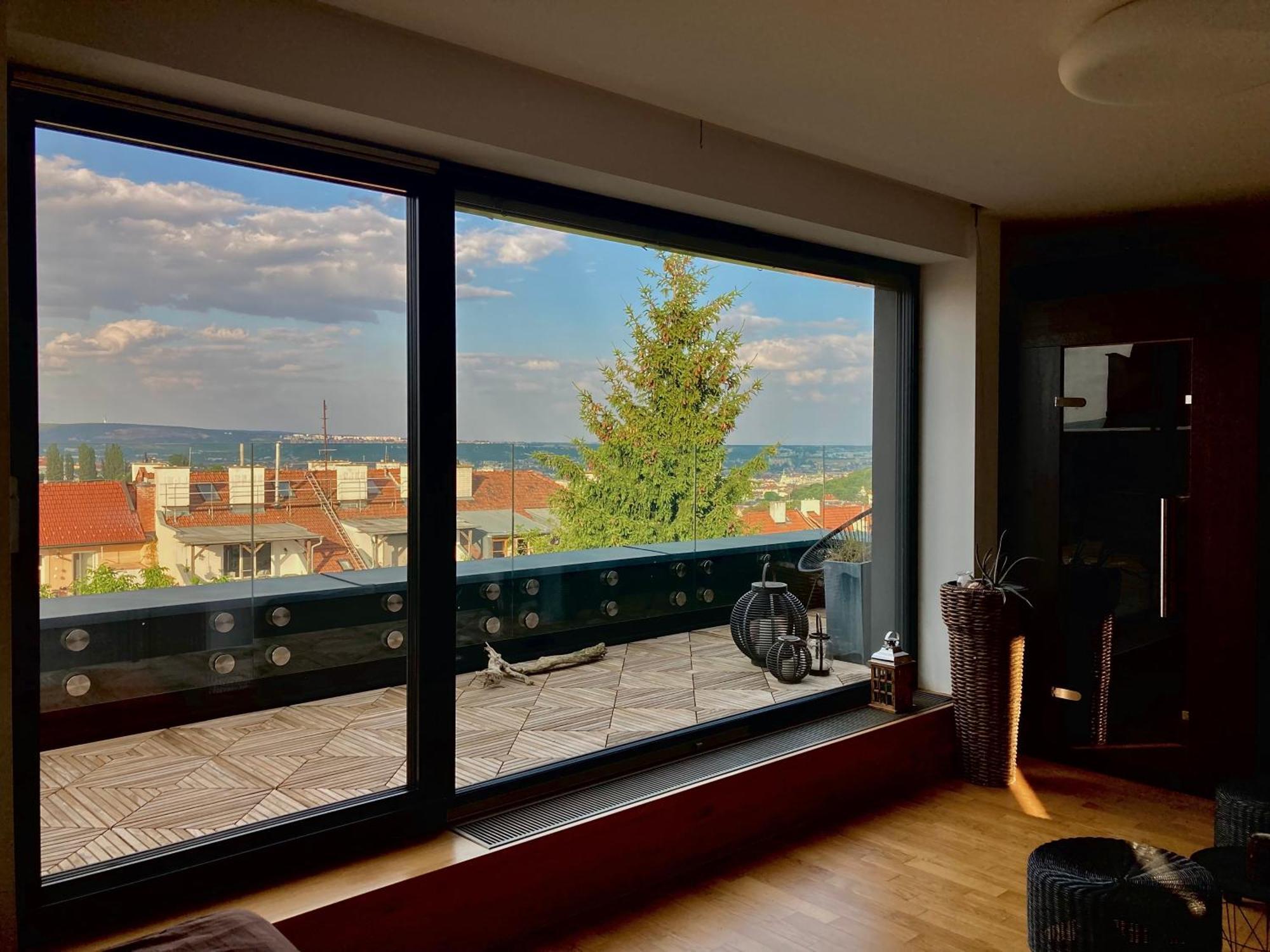 Apartman Se Saunou A Terasou S Vyhledem Na Brno Buitenkant foto